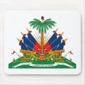 Haiti Coat of Arms Mousepad by FlagTshirts Haiti Coat of Arms Mousepad