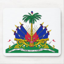Haiti coat of arms mousepads