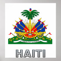Haiti Coat of Arms Poster