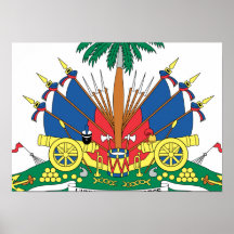 HAITI COAT OF ARMS - PRINT