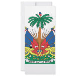 HAITI COAT OF ARMS PERSONALIZED RACK CARD