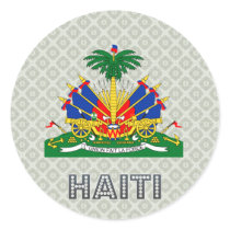 Haiti Coat of Arms Round Stickers