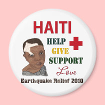 Haiti Earthquake Relief 2010 Boy magnets