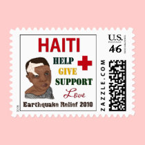 Haiti Earthquake Relief 2010 Boy Sm Postage Stamp stamps