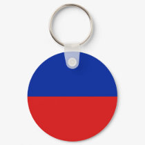 Haiti Fisheye Flag Keychain