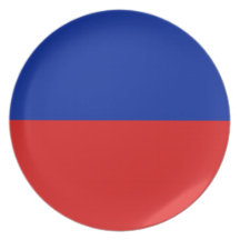 Haiti Fisheye Flag Plate