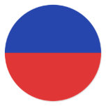 Haiti Fisheye Flag Sticker