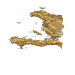 Haiti Flag and Map T-Shirt
