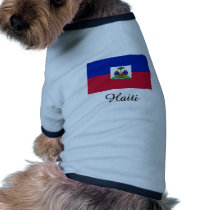 Haiti Flag Design Doggie Shirt