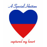 Haiti Flag Heart + Text Baby Doll T-Shirt