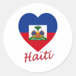 Haiti Flag Heart Sticker