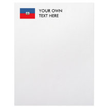 Haiti Flag Letterhead