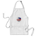 Haiti Flag Map 2.0 aprons
