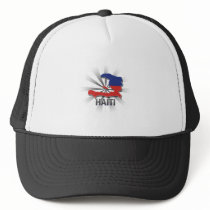 Haiti Flag Map 2.0 Hats