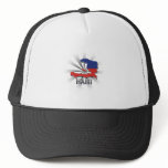 Haiti Flag Map 2.0 hats