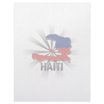 Haiti Flag Map 2.0 Customized Letterhead