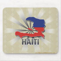 Haiti Flag Map 2.0 Mousepads