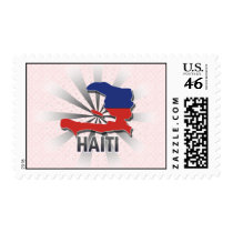 Haiti Flag Map 2.0 Stamp
