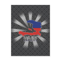 Haiti Flag Map 2.0 Postcards