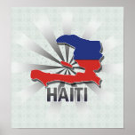 Haiti Flag Map 2.0 posters