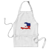 Haiti flag map aprons