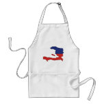 Haiti flag map aprons