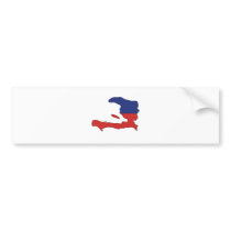 Haiti Flag Map full size Bumper Sticker
