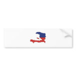 Haiti Flag Map full size Bumper Sticker