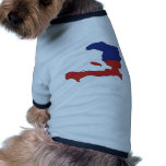 Haiti Flag Map full size Doggie Shirt