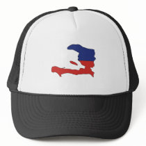 Haiti Flag Map full size Hats