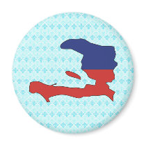 Haiti Flag Map full size Magnet
