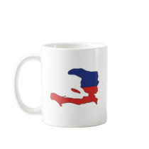 Haiti Flag Map full size Coffee Mugs