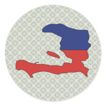 Haiti Flag Map full size Sticker
