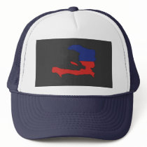 Haiti flag map hat
