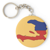 Haiti flag map keychains