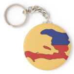 Haiti flag map keychains