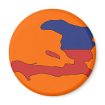 Haiti flag map magnets