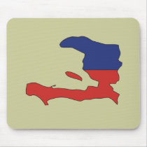 Haiti flag map mousepads by FlagStore Haiti flag map mousepads