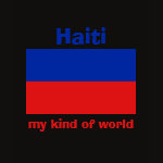 Haiti Flag Map Text Ladies Baby Doll