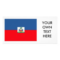 Haiti Flag Personalized Photo Card