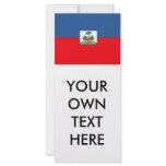Haiti Flag Customized Rack Card