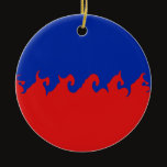 Haiti Gnarly Flag ornaments by Flagnostic Haiti Gnarly Flag ornaments