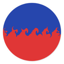 Haiti Gnarly Flag stickers by Flagnostic Haiti Gnarly Flag stickers