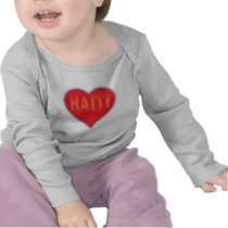 Haiti Heart Baby Long Sleeve T Shirt