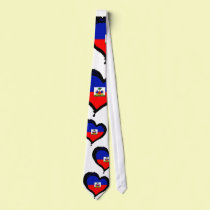 Haiti Heart Flag ties