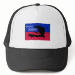 Haiti Help Flag, Text Message 90999 to Donate hats