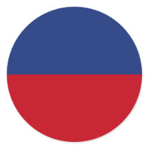 Haiti High quality Flag Round Stickers