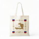 Haiti Map + Flags Bag