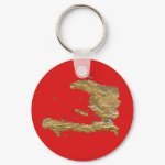 Haiti Map Keychain