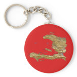 Haiti Map Keychain